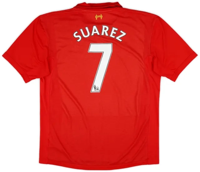 2012-13 Liverpool Home Shirt Suarez #7 - 5/10 - (XL)