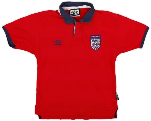 Umbro 1999-01 England Away Shirt - 8/10 - (6-7 Years)