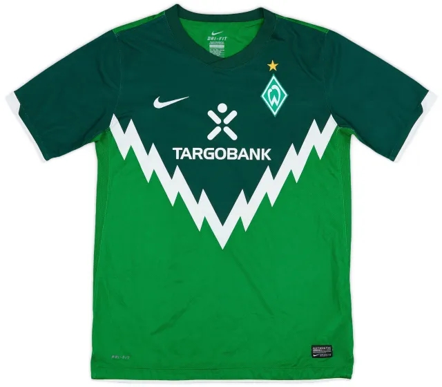 Nike 2010-11 Werder Bremen Home Shirt - 9/10 - (XL.Boys)