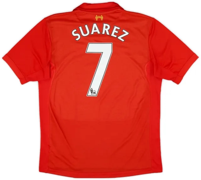 2012-13 Liverpool Home Shirt Suarez #7 - 5/10 - (M)