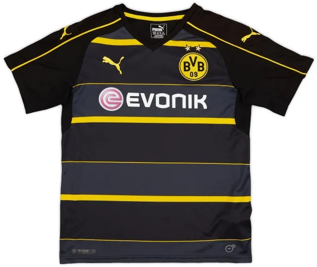 Puma 2016-17 Borussia Dortmund Away Shirt - 8/10 - (XL.Boys)