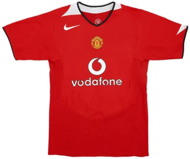 Nike 2004-06 Manchester United Home Shirt - 8/10 - (L.Boys)