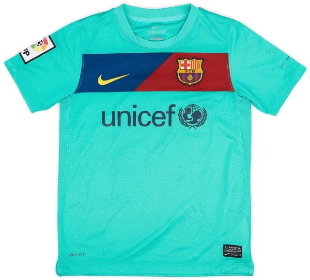 Nike 2010-11 Barcelona Away Shirt - 8/10 - (S.Boys)