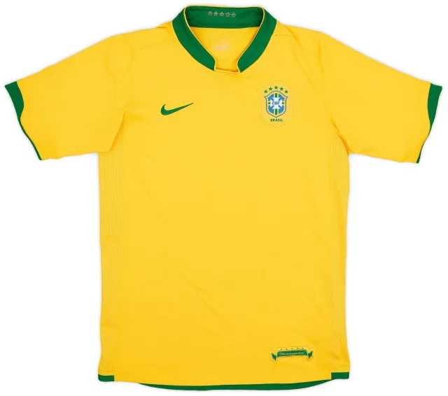 Nike 2006-08 Brazil Home Shirt - 8/10 - (XL.Boys)