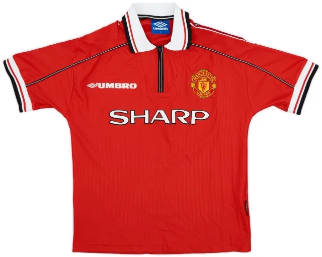 Umbro 1998-00 Manchester United Home Shirt - 8/10 - (Y)