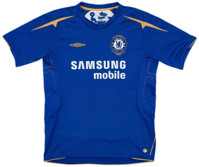 Umbro 2005-06 Chelsea Centenary Home Shirt - 7/10 - (L.Boys)
