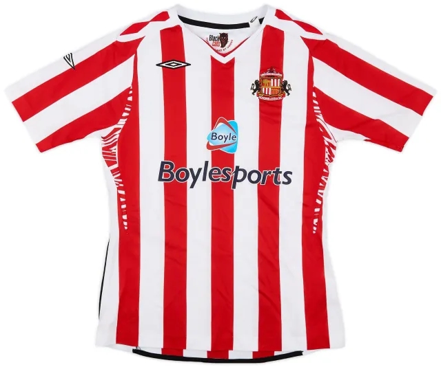 Umbro 2007-08 Sunderland Home Shirt - 7/10 - (Women's M)