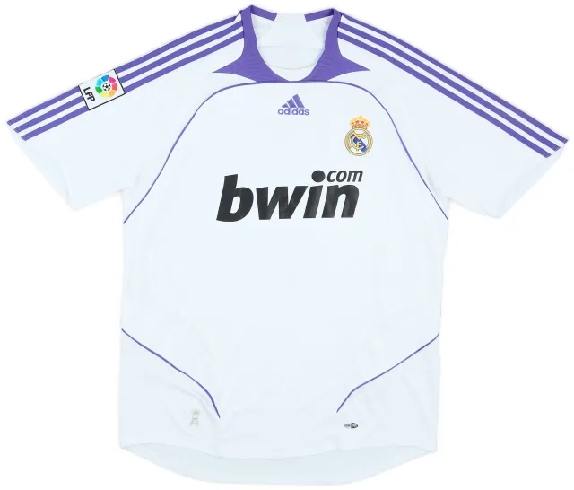 adidas 2007-08 Real Madrid Home Shirt - 6/10 - (L)