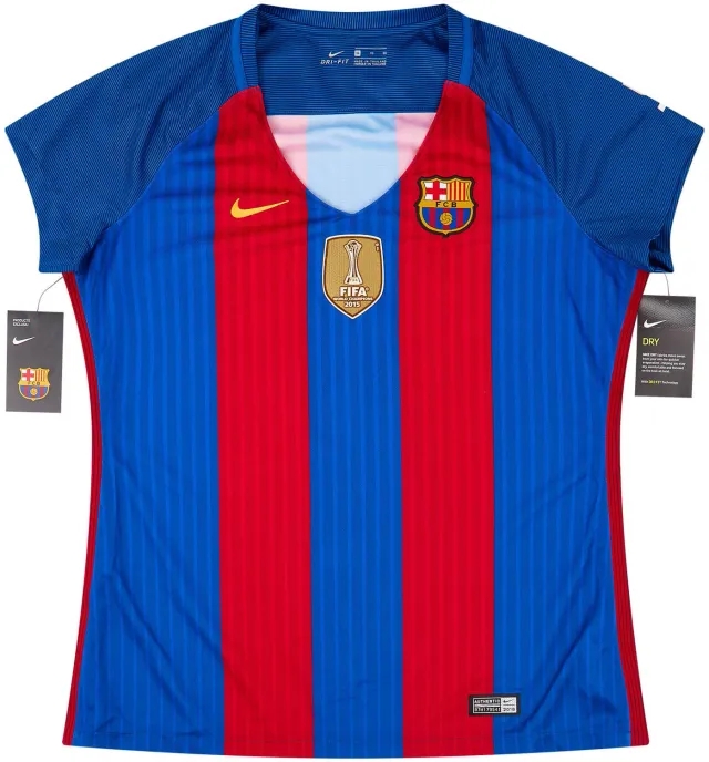Nike 2016-17 Barcelona Home Shirt Messi #10 (Women's XL)