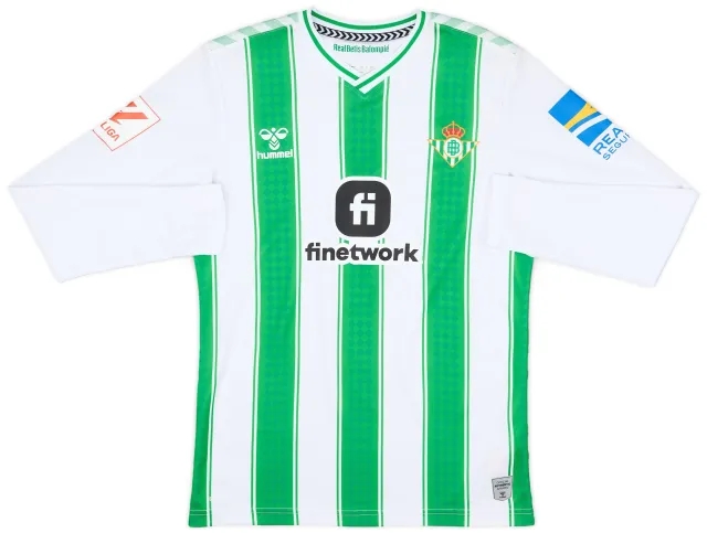 Hummel 2023-24 Real Betis Home L/S Shirt - 9/10 - (XS)