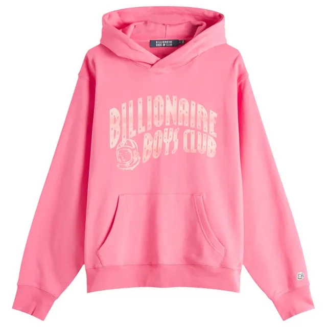 Billionaire Boys Club Men's Mountain Fill Arch Logo Hoodie Pink