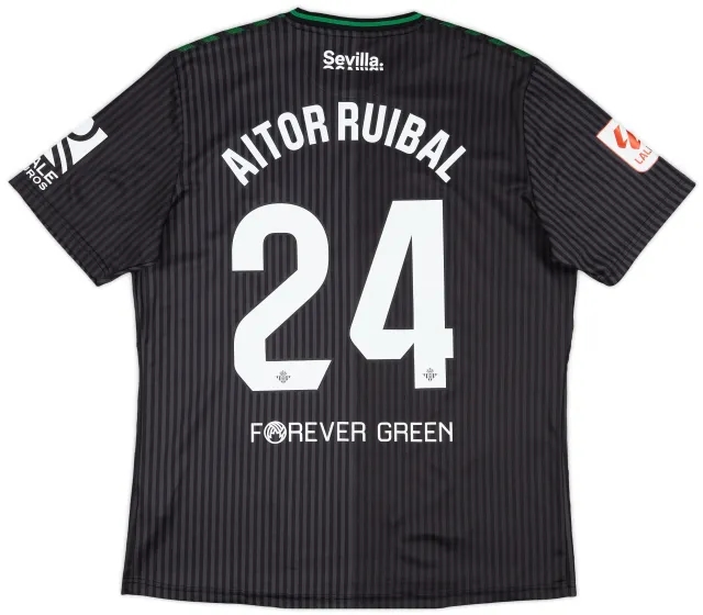 Hummel 2023-24 Real Betis Third Shirt Aitor Ruibal #24 - As New - (XXL)