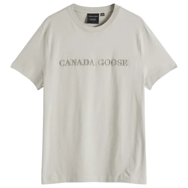 Canada Goose Emersen Embroidered T-Shirt - Limestone - Calcaire