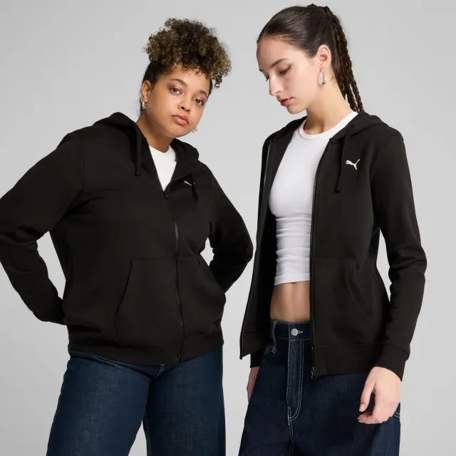 PUMA Essentials Full-Zip Hoodie Women, Black