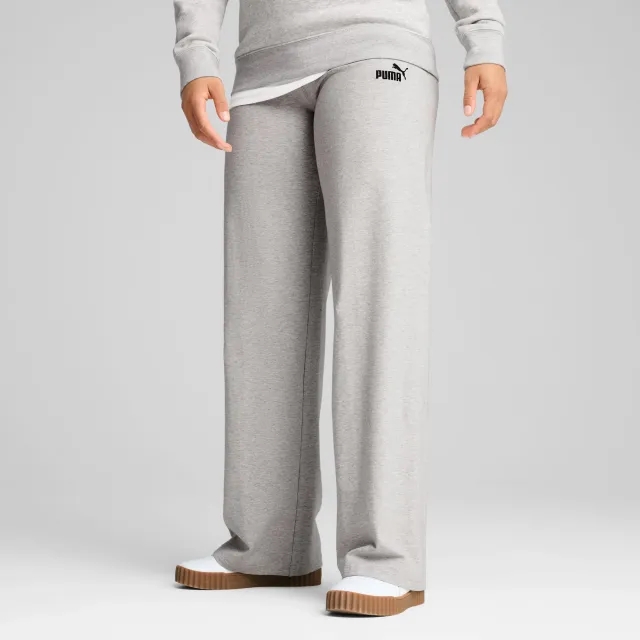 PUMA Ess Small No. 1 Logo High-Waist Straight Leggings Women, Light Grey Heather