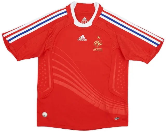 adidas 2007-08 France Away Shirt - 9/10 - (S.Boys)