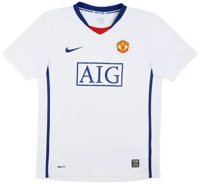 Nike 2008-10 Manchester United Away Shirt - 7/10 - (XL.Boys)