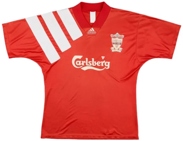 adidas 1992-93 Liverpool Centenary Home Shirt - 7/10 - (XL)