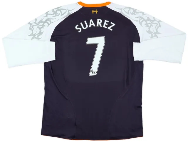 2012-13 Liverpool Third L/S Shirt Suarez #7 - 8/10 - (XXL)