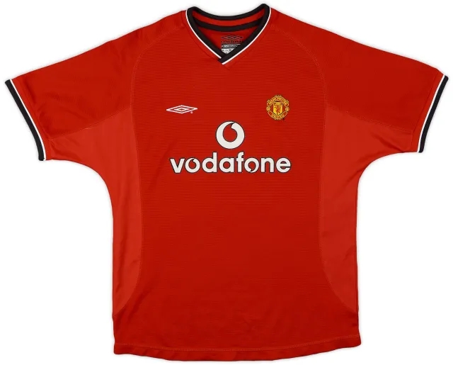 Umbro 2000-02 Manchester United Home Shirt - 9/10 - (L.Boys)