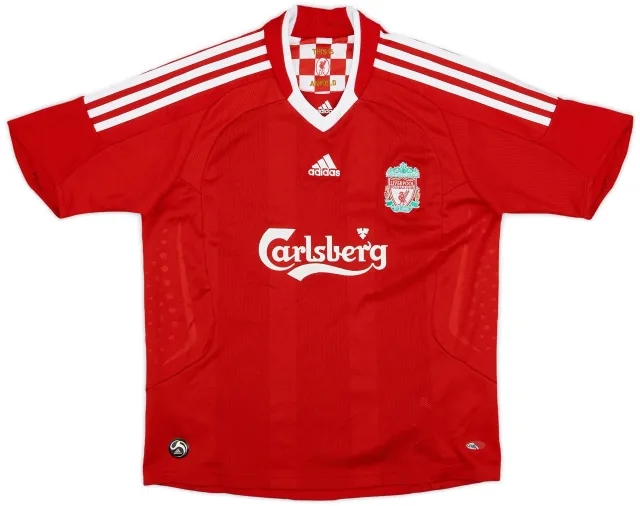 adidas 2008-10 Liverpool Home Shirt - 7/10 - (M.Boys)