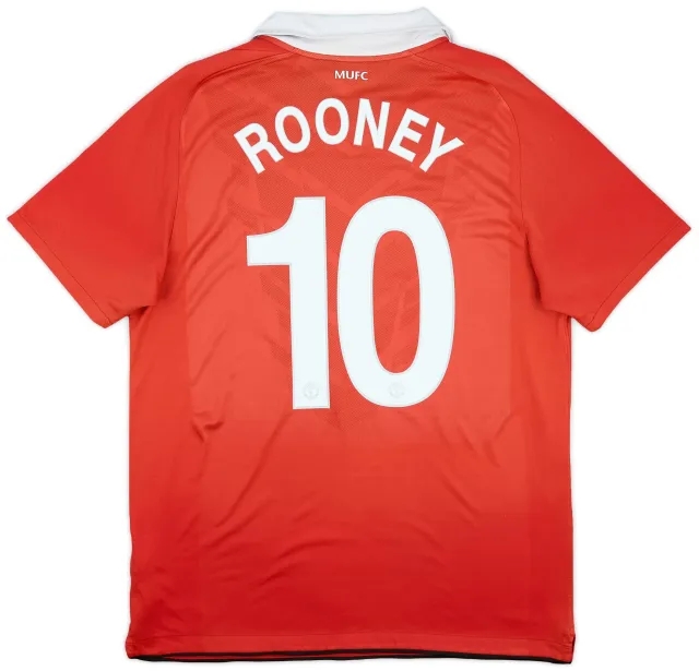 Nike 2010-11 Manchester United Home Shirt Rooney #10 - 5/10 - (L)