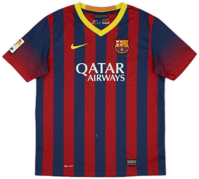 Nike 2013-14 Barcelona Home Shirt - 6/10 - (XL.Boys)