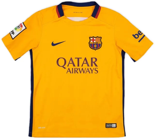 Nike 2015-16 Barcelona Away Shirt - 8/10 - (M.Boys)
