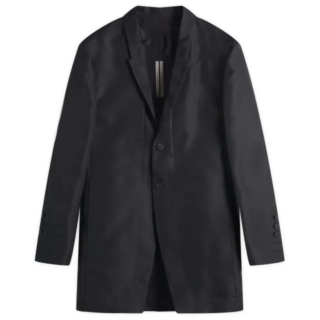 Rick Owens Men's Silk Gazar Lido Jacket Black