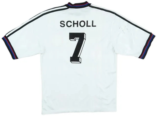 adidas 1996-98 Bayern Munich Away Shirt Scholl #7 - 6/10 - (S)