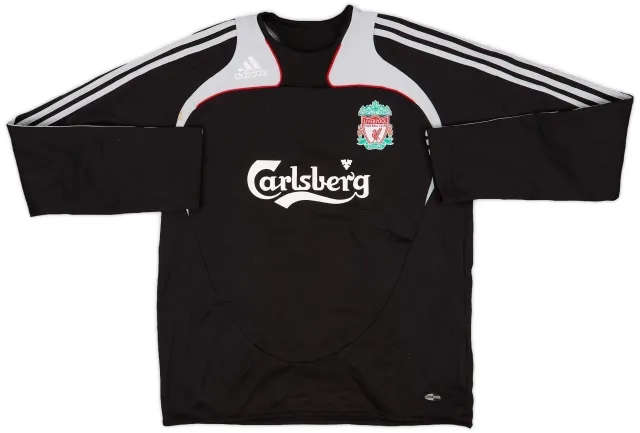 2008-09 Liverpool adidas Sweat Top - 8/10 - (L)