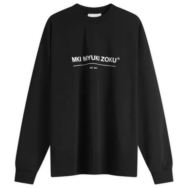 MKI Men's Linear Long Sleeve T-Shirt Black