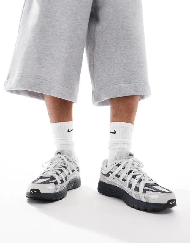 Nike P-6000 Premium Trainer In Dust And Metallic-Grey