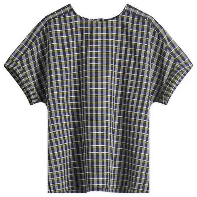 A.P.C. Women's Malorie Check Short Sleeve Top Green