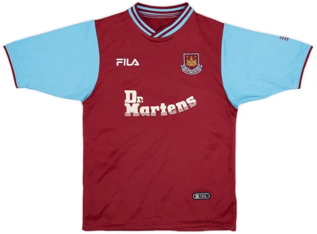 Fila 2001-03 West Ham Home Shirt - 8/10 - (L.Boys)