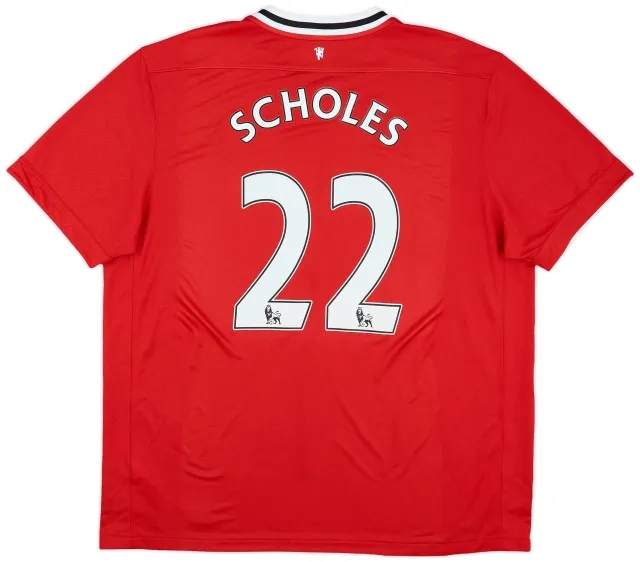 Nike 2011-12 Manchester United Home Shirt Scholes #22 - 8/10 - (XXL)