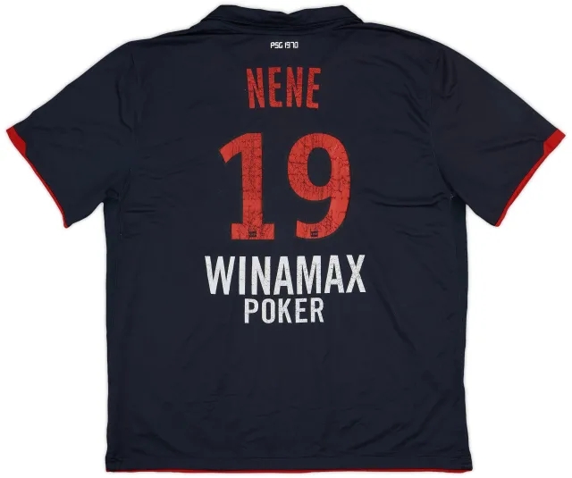 Nike 2010-11 Paris Saint-Germain Away Shirt Nene #19 - 4/10 - (XXL)