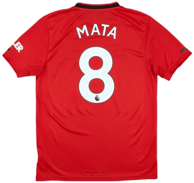 adidas 2019-20 Manchester United Home Shirt Mata #8 - 9/10 - (M)
