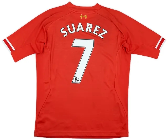 2013-14 Liverpool Home Shirt Suarez #7 - 5/10 - (S)