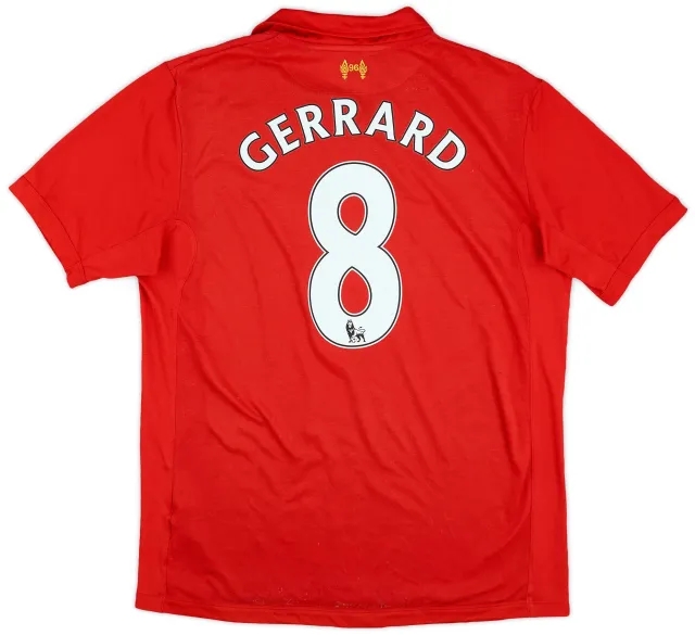 2012-13 Liverpool Home Shirt Gerrard #8 - 5/10 - (L)