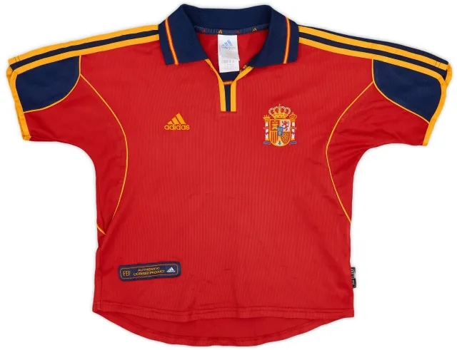 adidas 1999-02 Spain Home Shirt - 8/10 - (M.Boys)