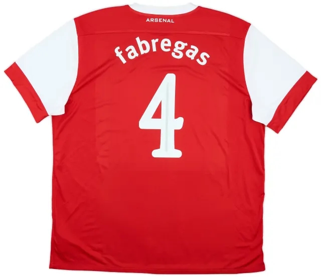 Nike 2010-11 Arsenal Home Shirt Fabregas #4 - 7/10 - (XXL)