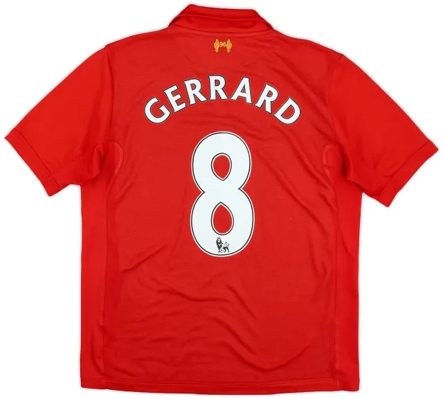 2012-13 Liverpool Home Shirt Gerrard #8 - 5/10 - (M)