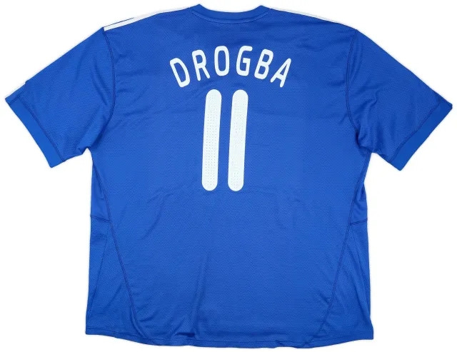 adidas 2009-10 Chelsea Home Shirt Drogba #11 - 7/10 - (3XL)