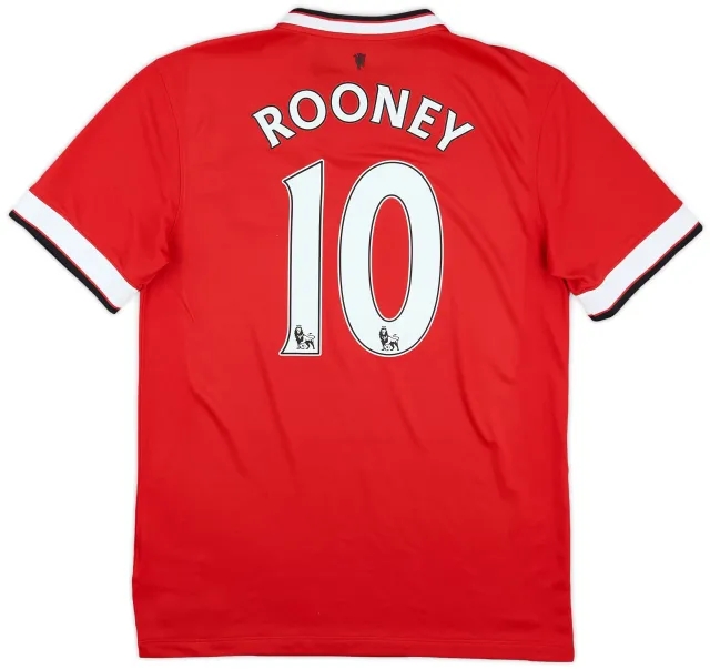 Nike 2014-15 Manchester United Home Shirt Rooney #10 - 5/10 - (M)