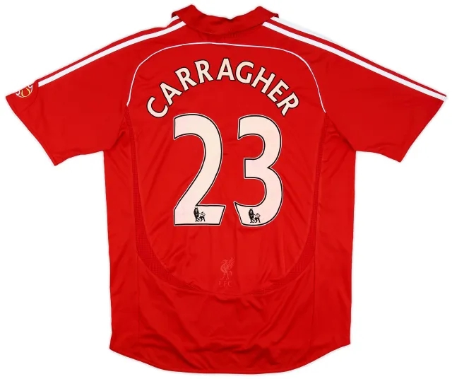 adidas 2006-08 Liverpool Home Shirt Carragher #23 - 6/10 - (L)