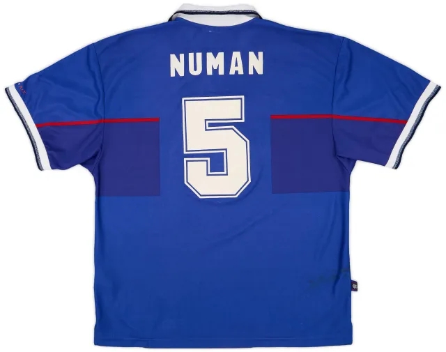 Nike 1997-99 Rangers Home Shirt Numan #5 - 7/10 - (XL)