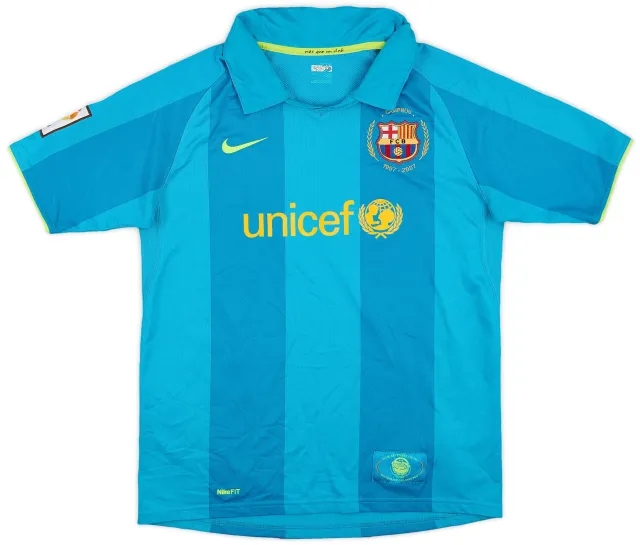 Nike 2007-09 Barcelona Away Shirt - 7/10 - (XL.Boys)