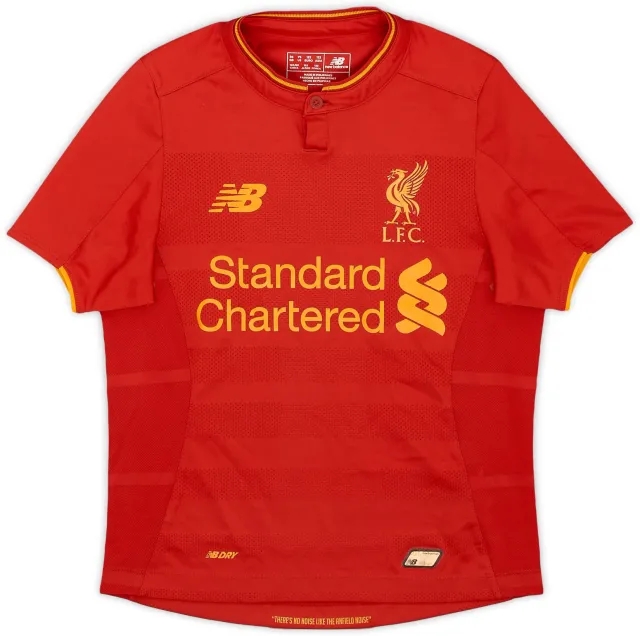 NewBalance 2016-17 Liverpool Home Shirt - 8/10 - (S.Boys)