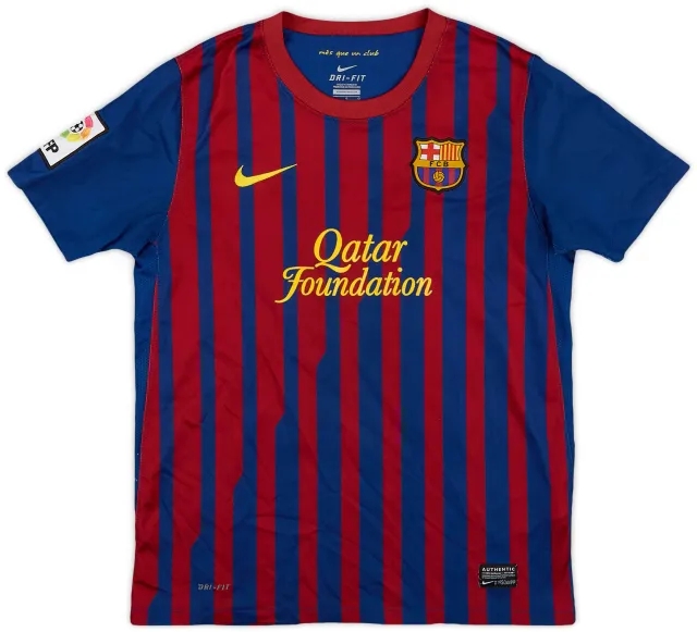 Nike 2011-12 Barcelona Home Shirt - 9/10 - (L.Boys)